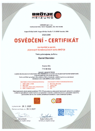 Osvědčení Brotje